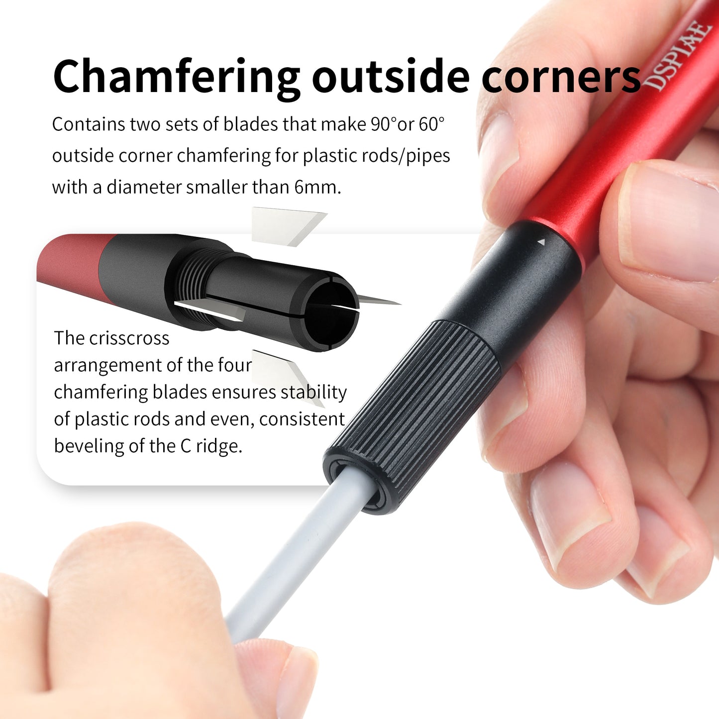 DSPIAE AT-CT “I-deal” Plastic Chamfering Tool