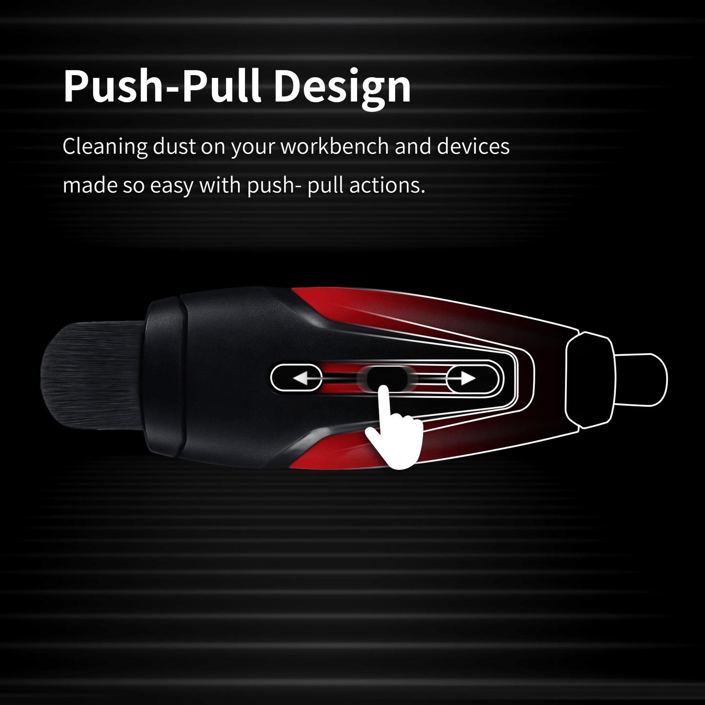 DSPIAE PT-RDB Retractable Dust Brush