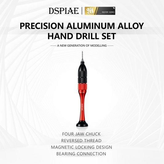 DSPIAE AT-SHD Precision Aluminum Alloy Hand Drill with Tungsten Drill Bits Set