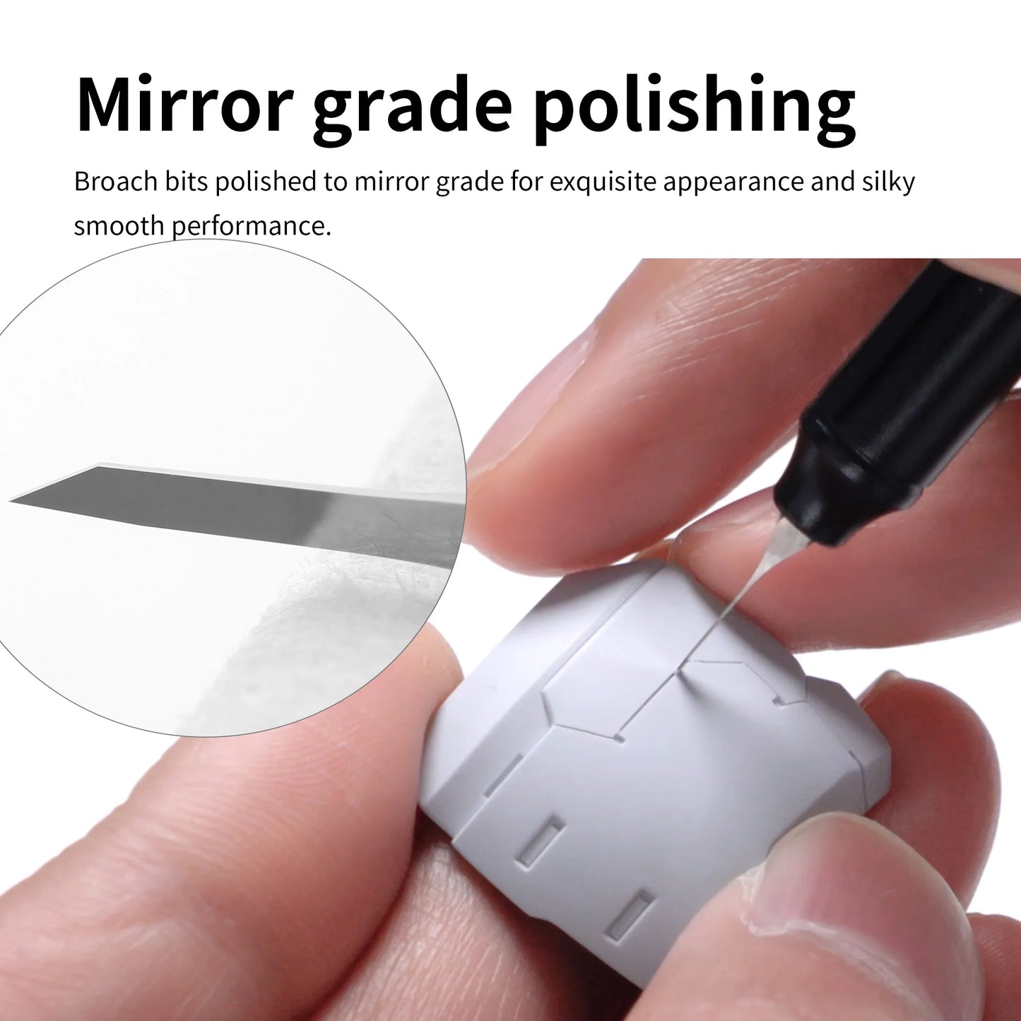 DSPIAE ZPB Straight Edge Broach Push Knife & GS Step Scraper Model Tool GK Modification Engraving Knife